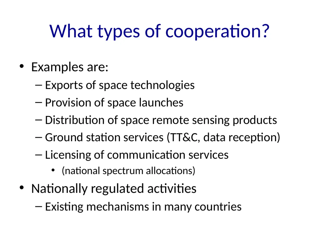 National Incentives for International Governance - slide 9 of 11