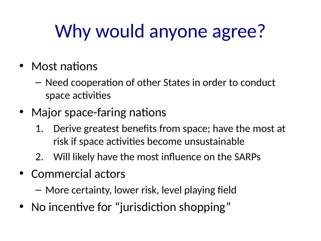 National Incentives for International Governance - slide 10 of 11