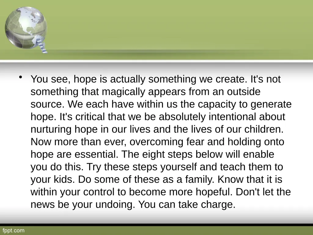 8 Ways to Increase Hope Some helpful techniques By - slide 3 of 11