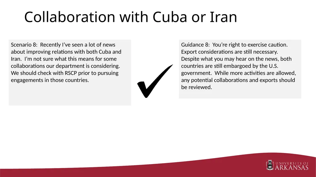 Export Control Considerations March 9, 2016 RAP - slide 26 of 28