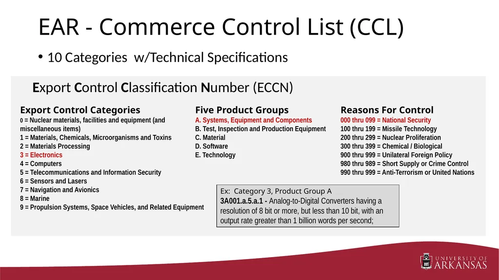 Export Control Considerations March 9, 2016 RAP - slide 9 of 28