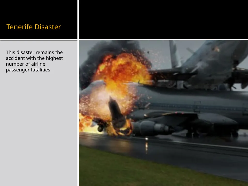 Man – made disasters Some environmental disasters - slide 10 of 24