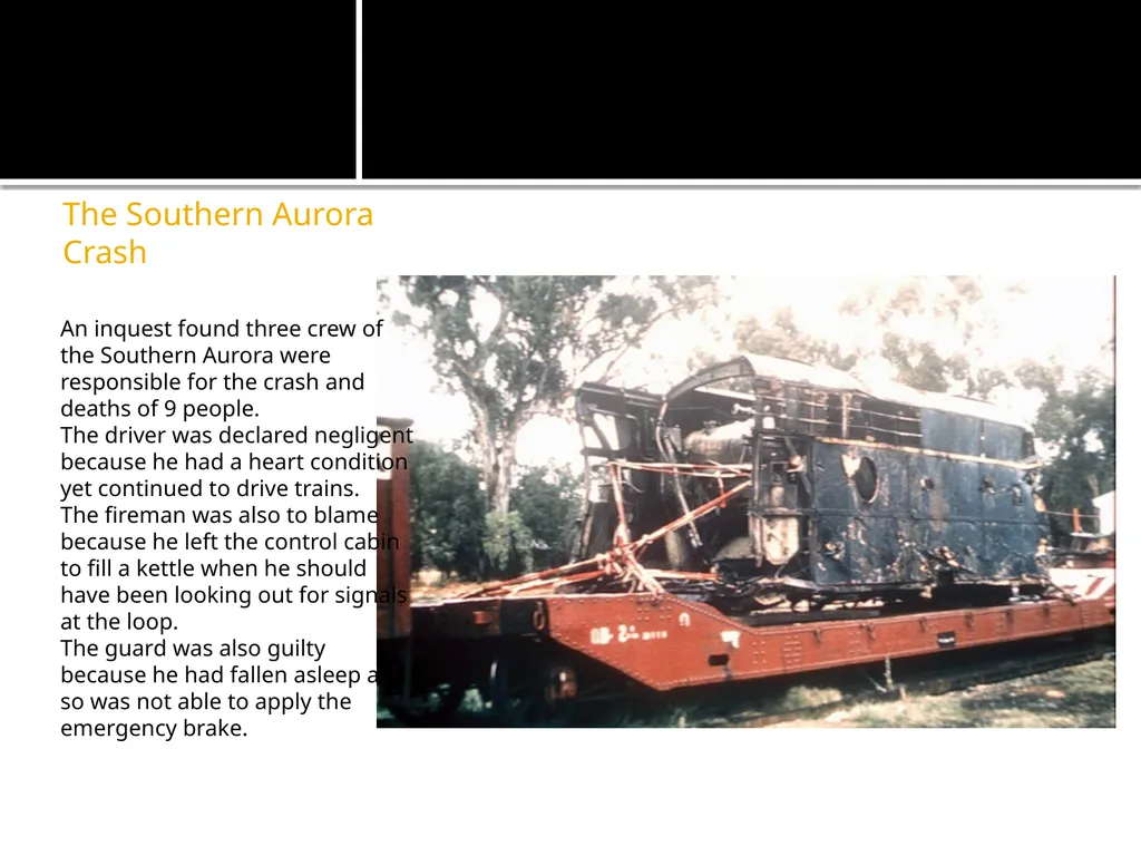 Man – made disasters Some environmental disasters - slide 16 of 24