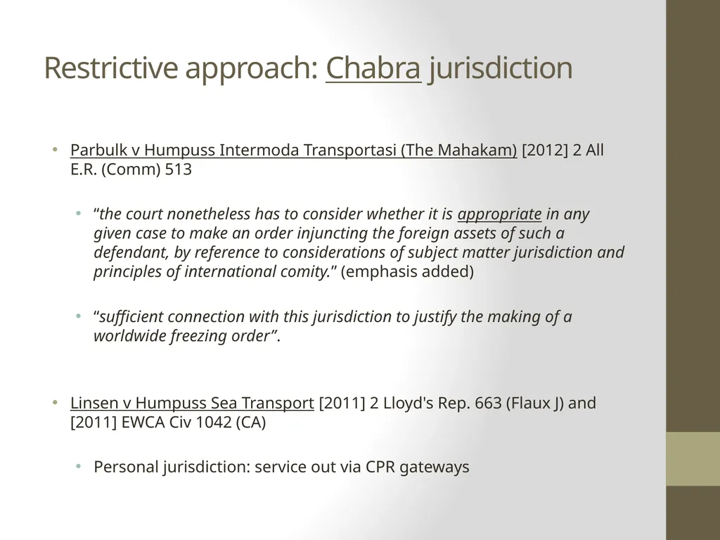 Current thinking on piercing the corporate veil - slide 10 of 20