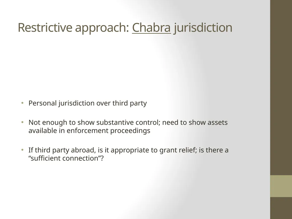 Current thinking on piercing the corporate veil - slide 11 of 20