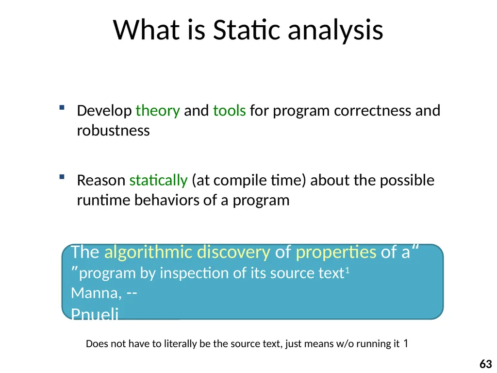 Program Analysis and Verification 0368-4479 Noam - slide 63 of 82