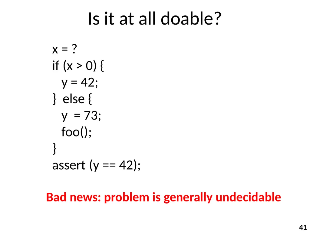 Program Analysis and Verification 0368-4479 Noam - slide 41 of 82