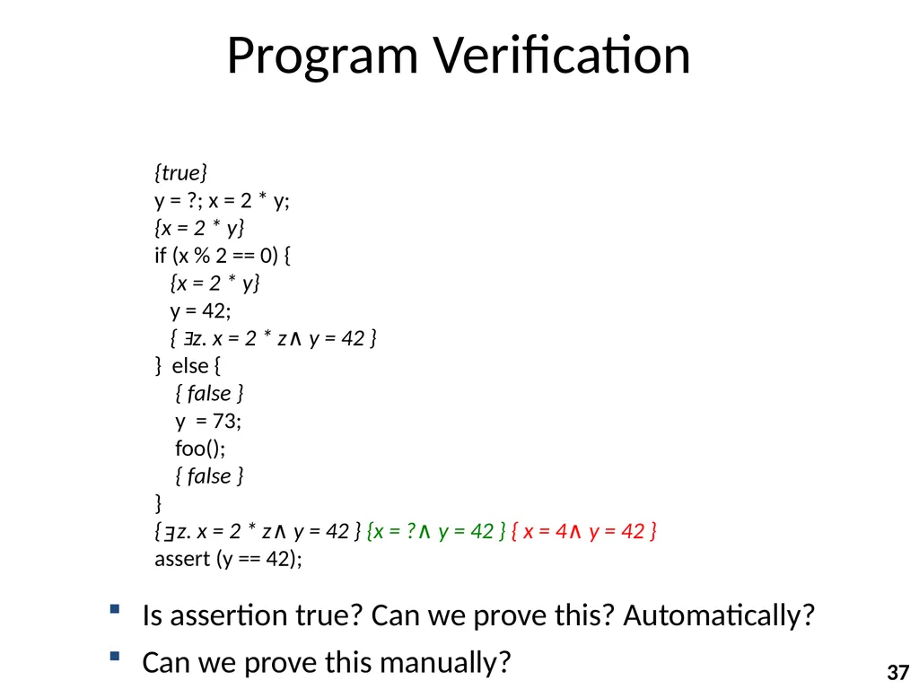 Program Analysis and Verification 0368-4479 Noam - slide 37 of 82