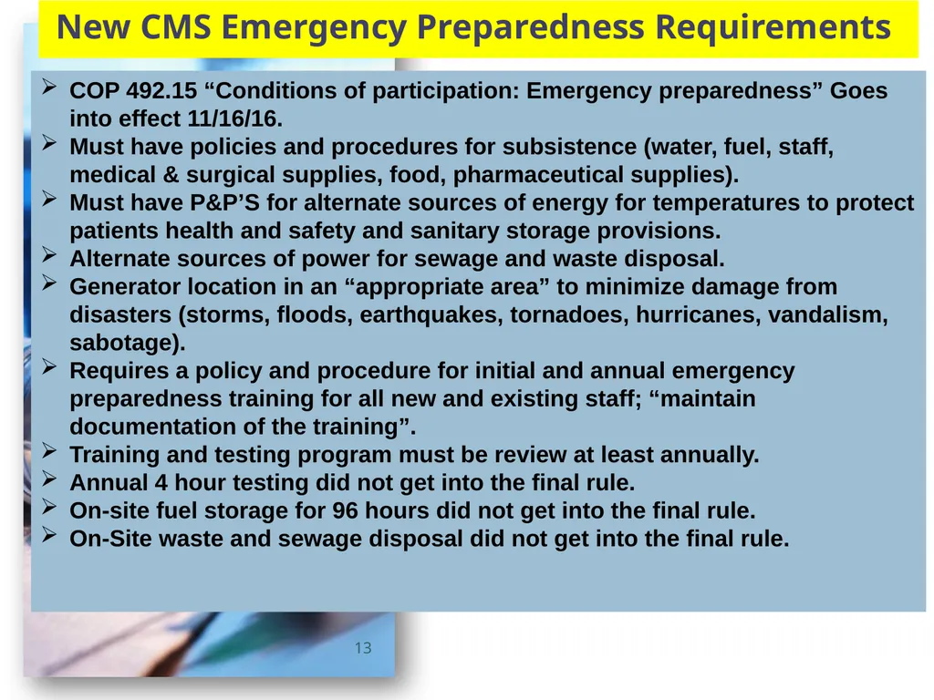 A Presentation for The Florida Healthcare - slide 13 of 47