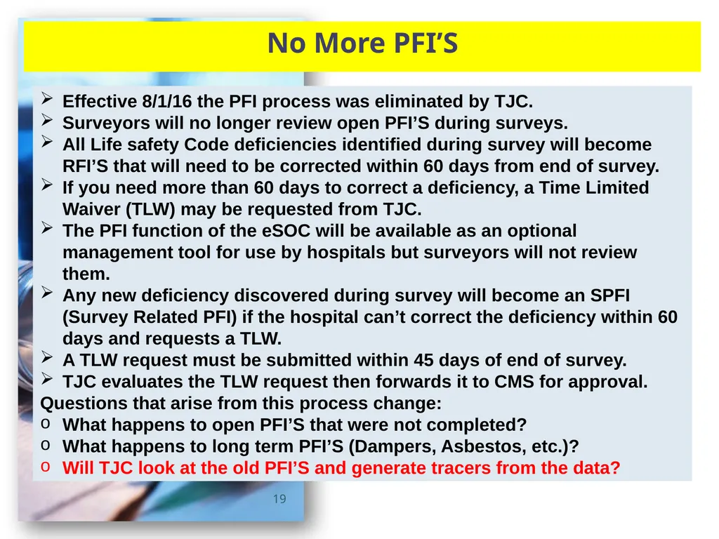 A Presentation for The Florida Healthcare - slide 19 of 47