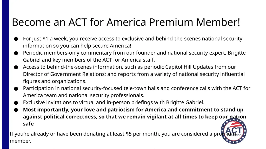 Act for America (Insert Chapter Location Here) - slide 15 of 16