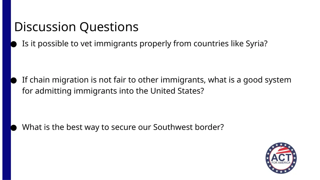 Act for America (Insert Chapter Location Here) - slide 8 of 16