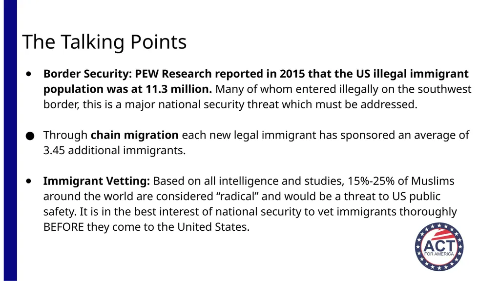 Act for America (Insert Chapter Location Here) - slide 3 of 16