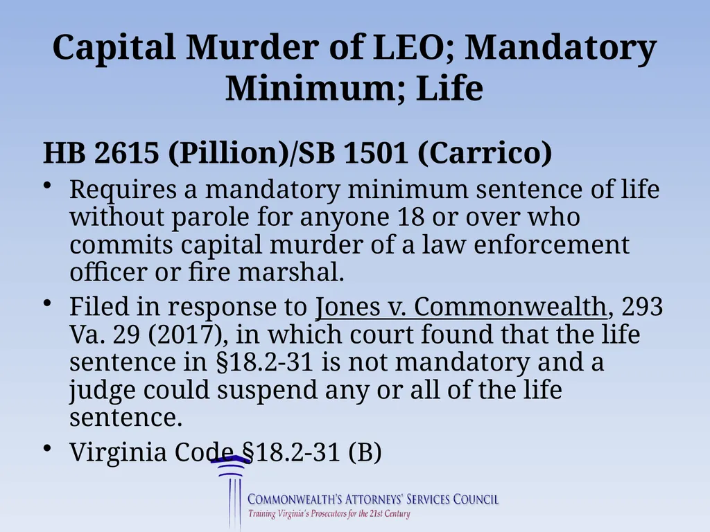 Virginia Legislative Update 2019 for Law - slide 72 of 137
