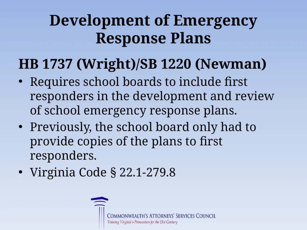 Virginia Legislative Update 2019 for Law - slide 124 of 137