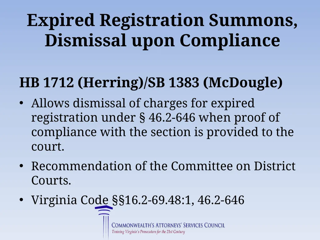 Virginia Legislative Update 2019 for Law - slide 105 of 137