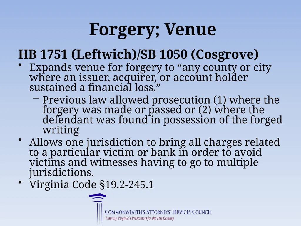 Virginia Legislative Update 2019 for Law - slide 27 of 137