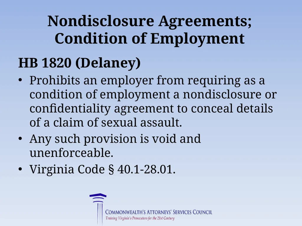 Virginia Legislative Update 2019 for Law - slide 134 of 137