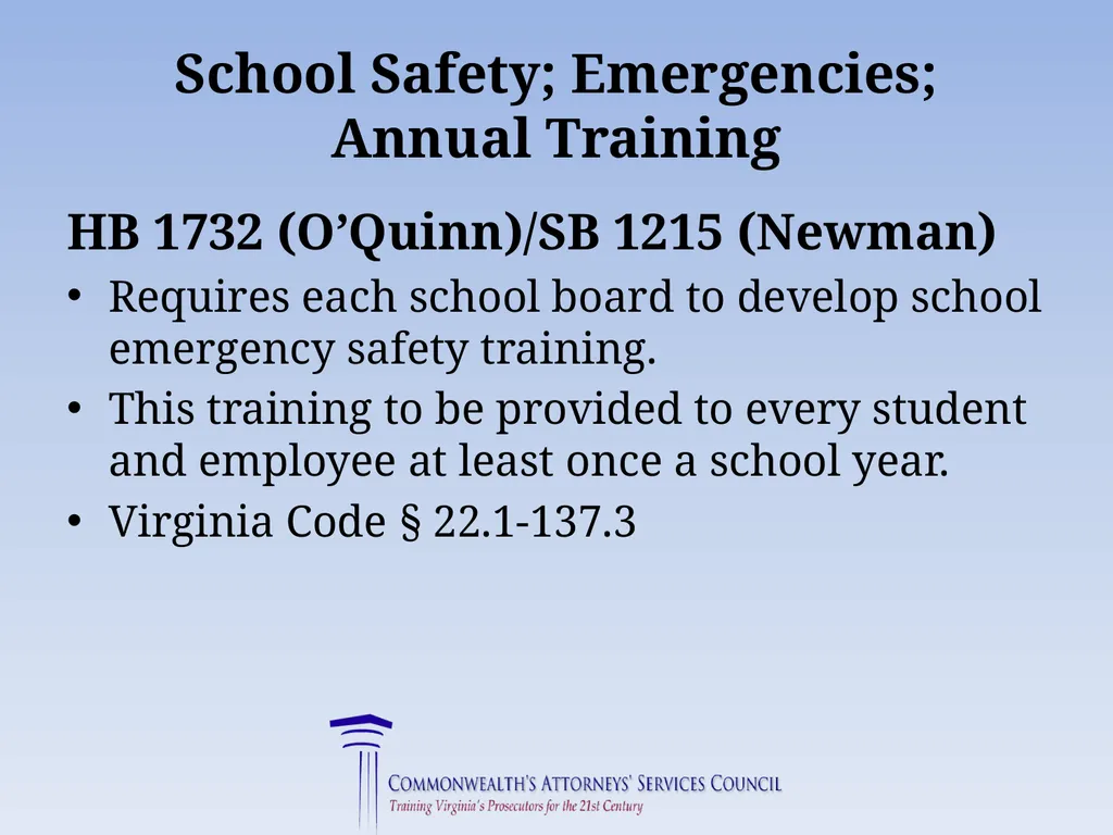 Virginia Legislative Update 2019 for Law - slide 122 of 137