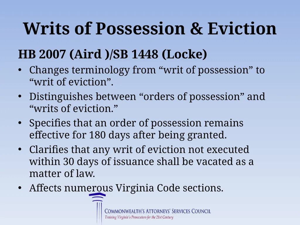 Virginia Legislative Update 2019 for Law - slide 87 of 137