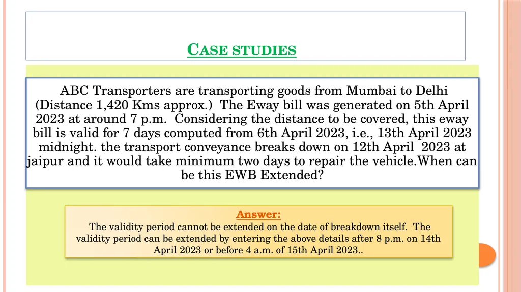 GST – KEY topics GST SEMINAR EIRC 3RD APRIL 2024 - slide 13 of 39