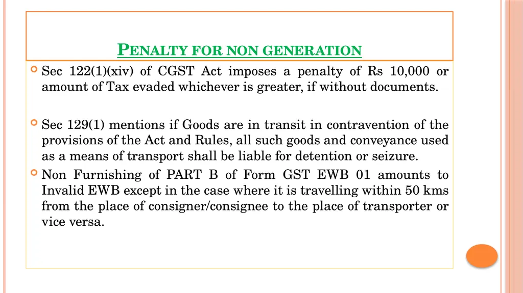 GST – KEY topics GST SEMINAR EIRC 3RD APRIL 2024 - slide 22 of 39