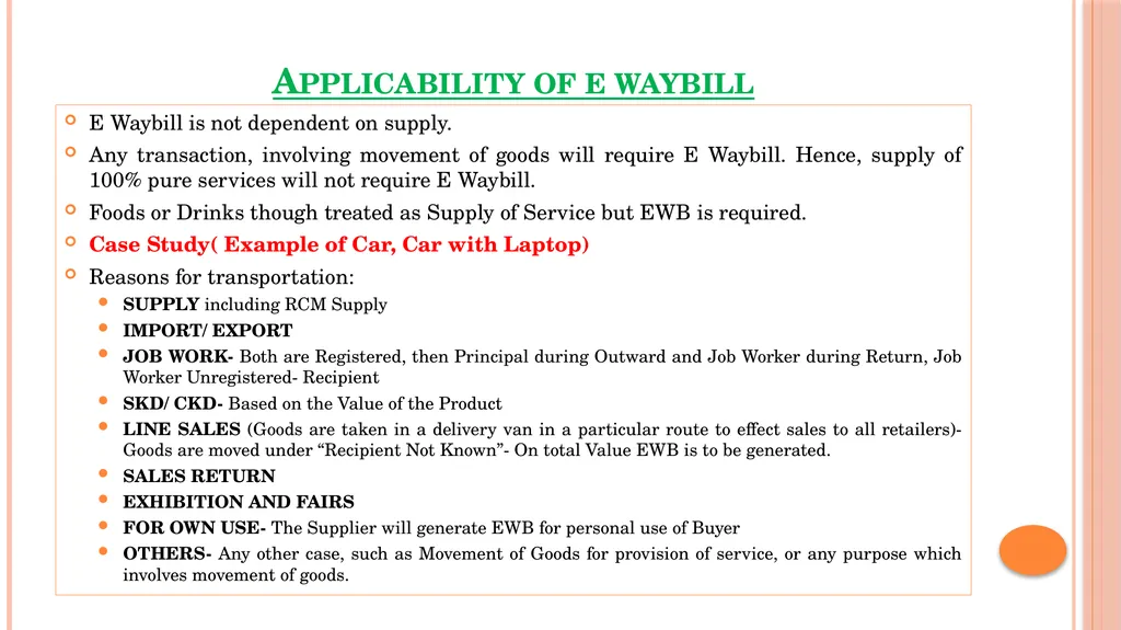 GST – KEY topics GST SEMINAR EIRC 3RD APRIL 2024 - slide 6 of 39