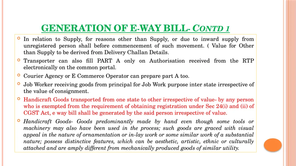 GST – KEY topics GST SEMINAR EIRC 3RD APRIL 2024 - slide 20 of 39
