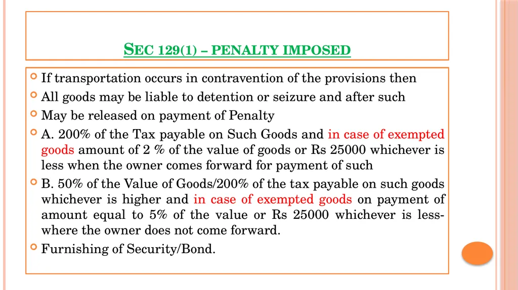 GST – KEY topics GST SEMINAR EIRC 3RD APRIL 2024 - slide 29 of 39