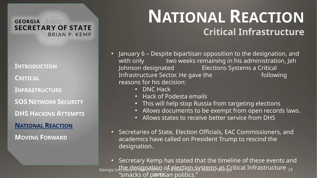 Critical Infrastructure & DHS Hacking Attempts - slide 23 of 26