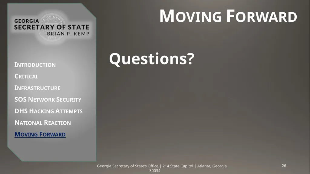 Critical Infrastructure & DHS Hacking Attempts - slide 26 of 26