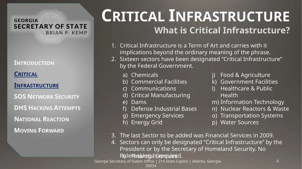 Critical Infrastructure & DHS Hacking Attempts - slide 8 of 26