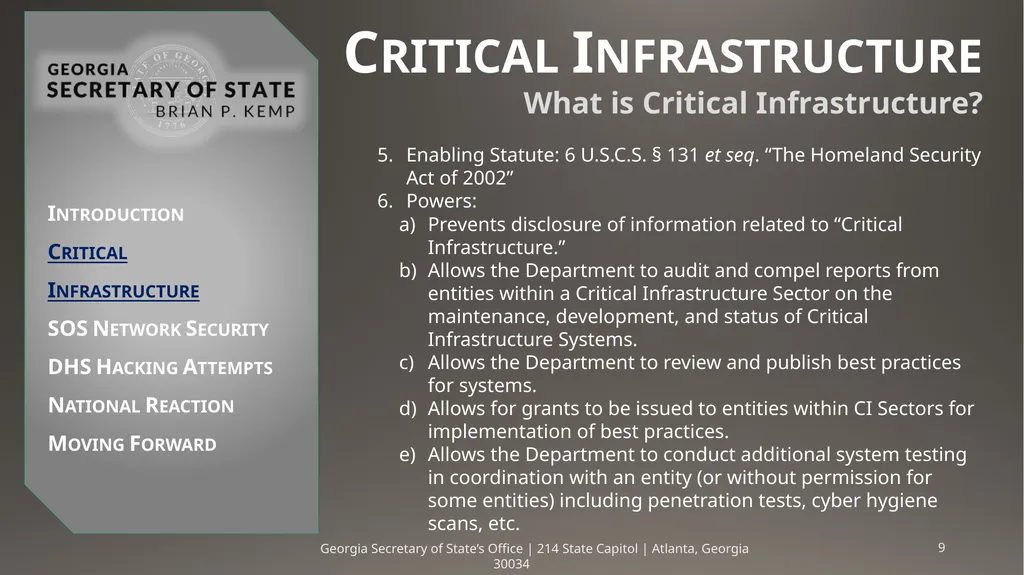 Critical Infrastructure & DHS Hacking Attempts - slide 9 of 26