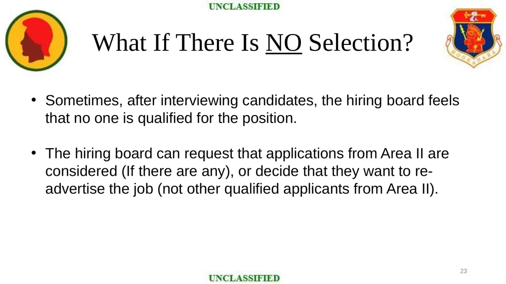SELECTION BOARD TRAINING HAWAII NATIONAL GUARD - slide 23 of 48