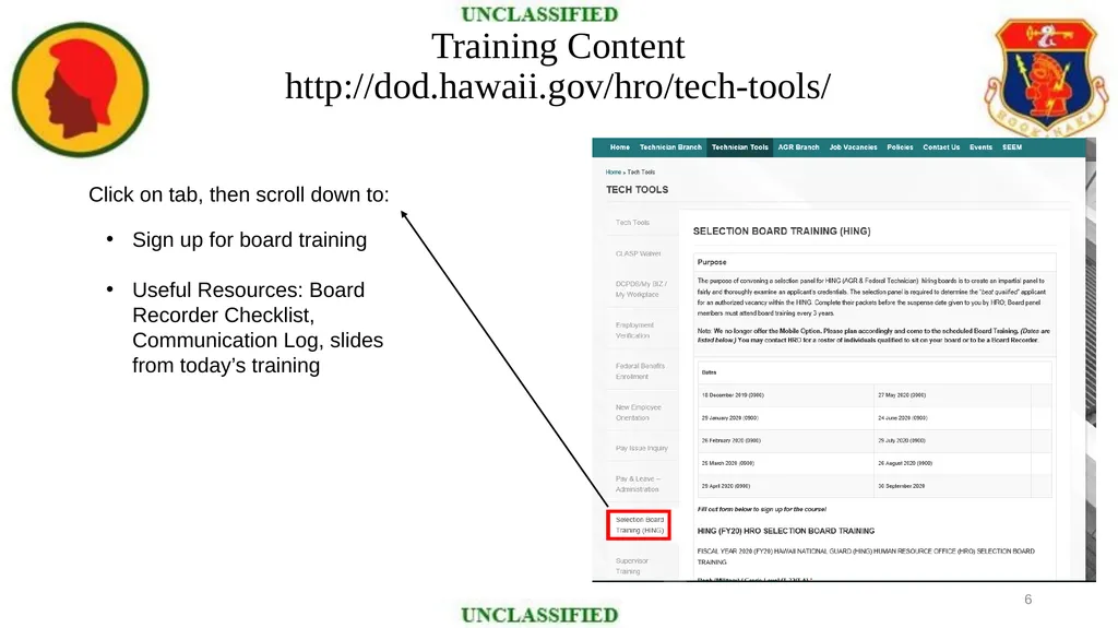 SELECTION BOARD TRAINING HAWAII NATIONAL GUARD - slide 6 of 48