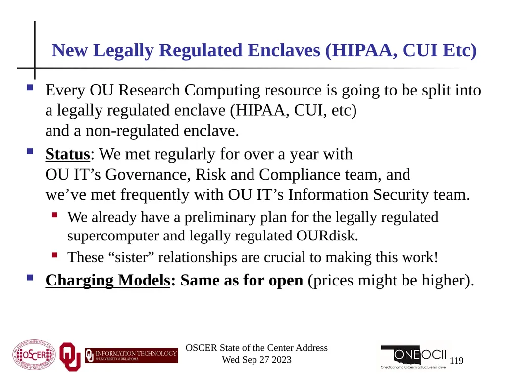 Oklahoma Supercomputing Symposium 2023 Happy 22nd - slide 119 of 160