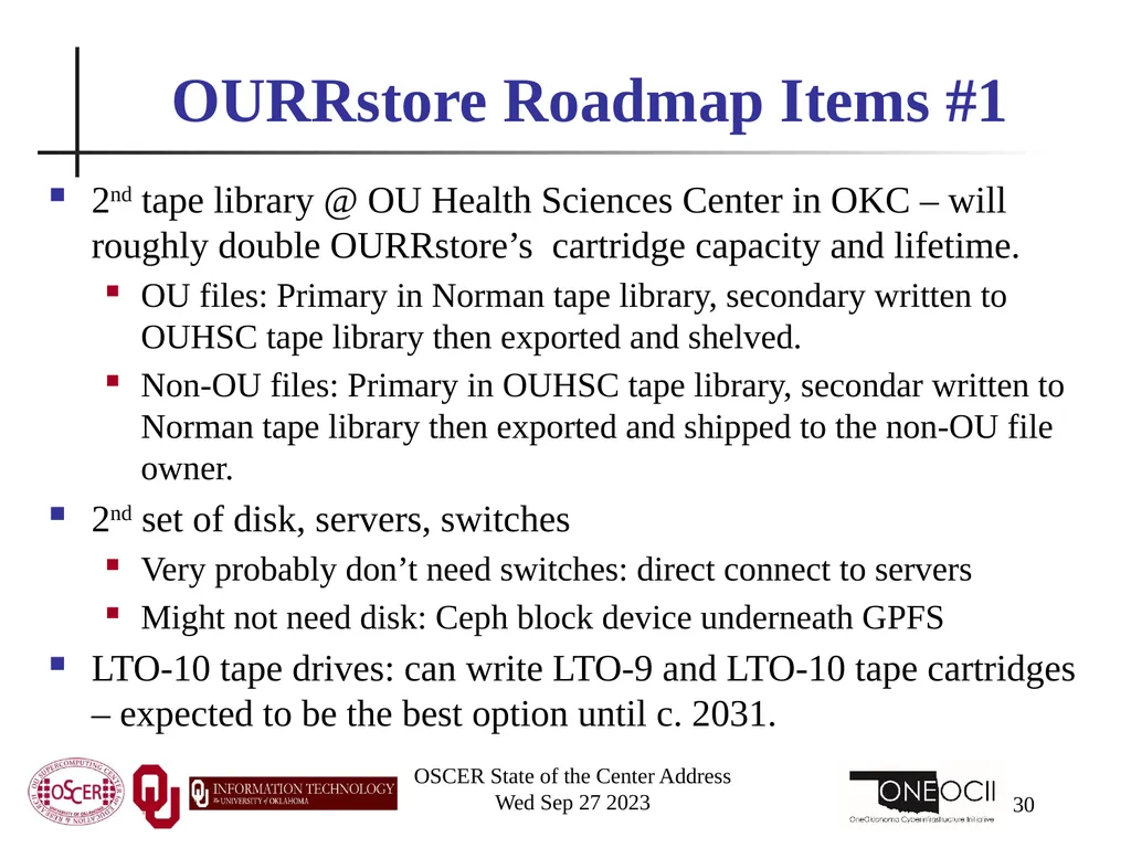 Oklahoma Supercomputing Symposium 2023 Happy 22nd - slide 30 of 160