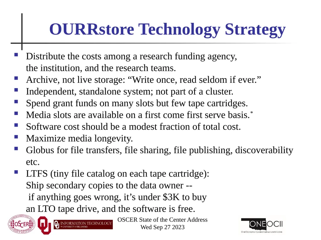 Oklahoma Supercomputing Symposium 2023 Happy 22nd - slide 140 of 160