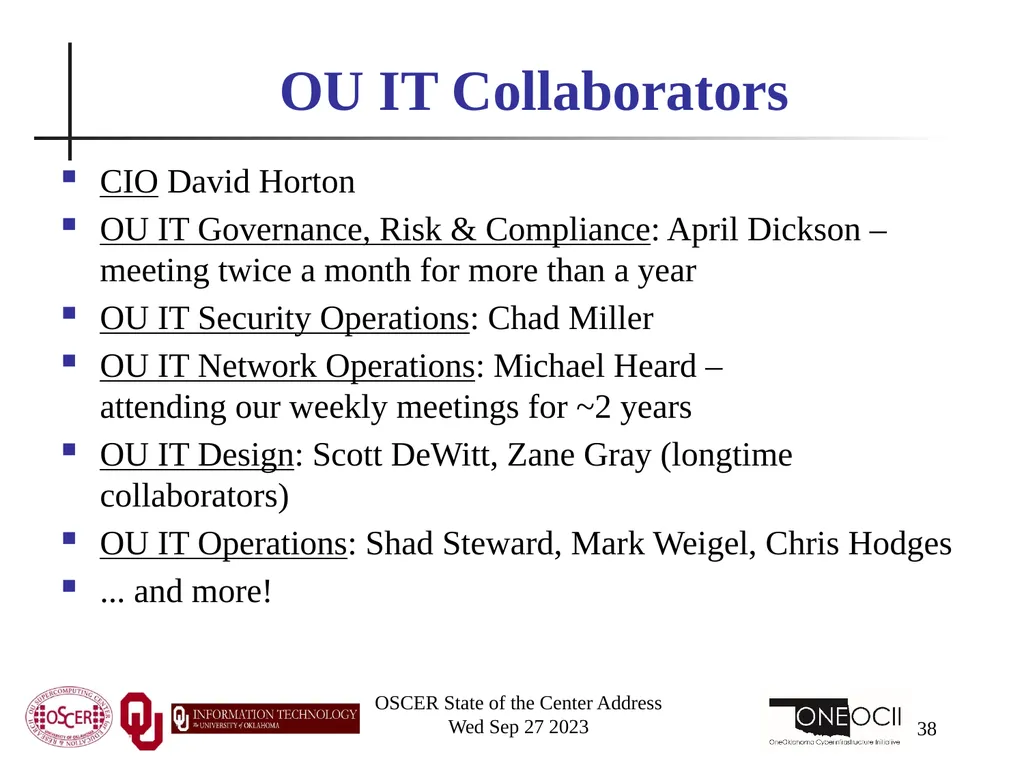 Oklahoma Supercomputing Symposium 2023 Happy 22nd - slide 38 of 160