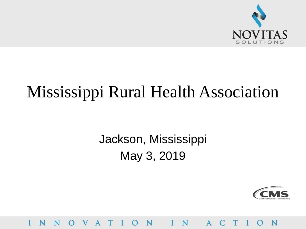 Mississippi Rural Health Association Jackson, - slide 1 of 44