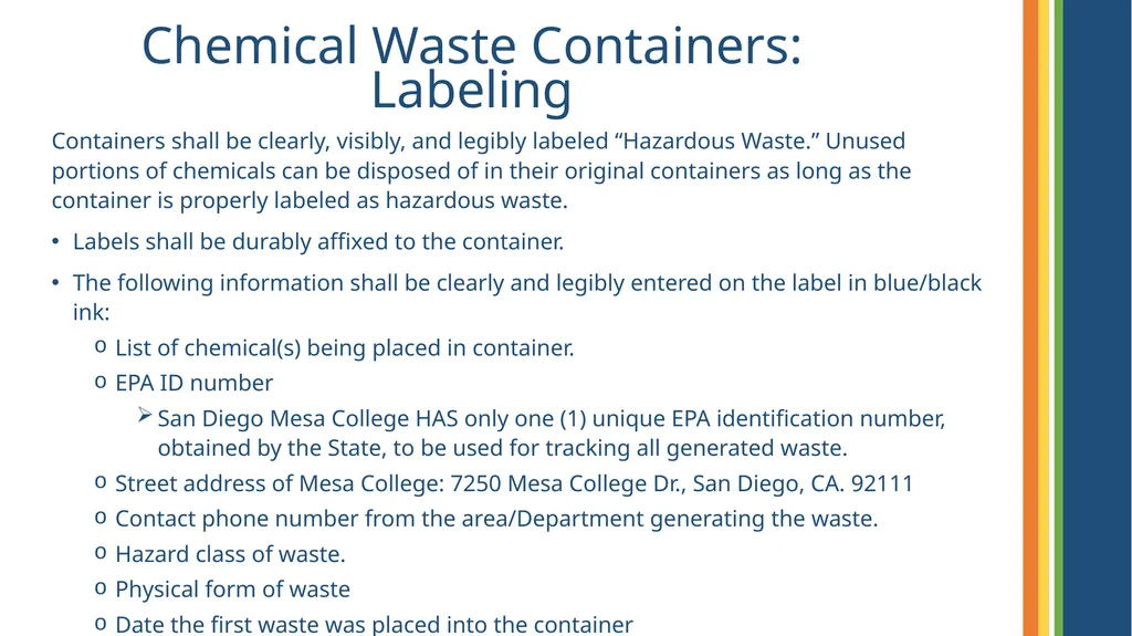 Hazardous Materials Business Plan Training Program - slide 31 of 73