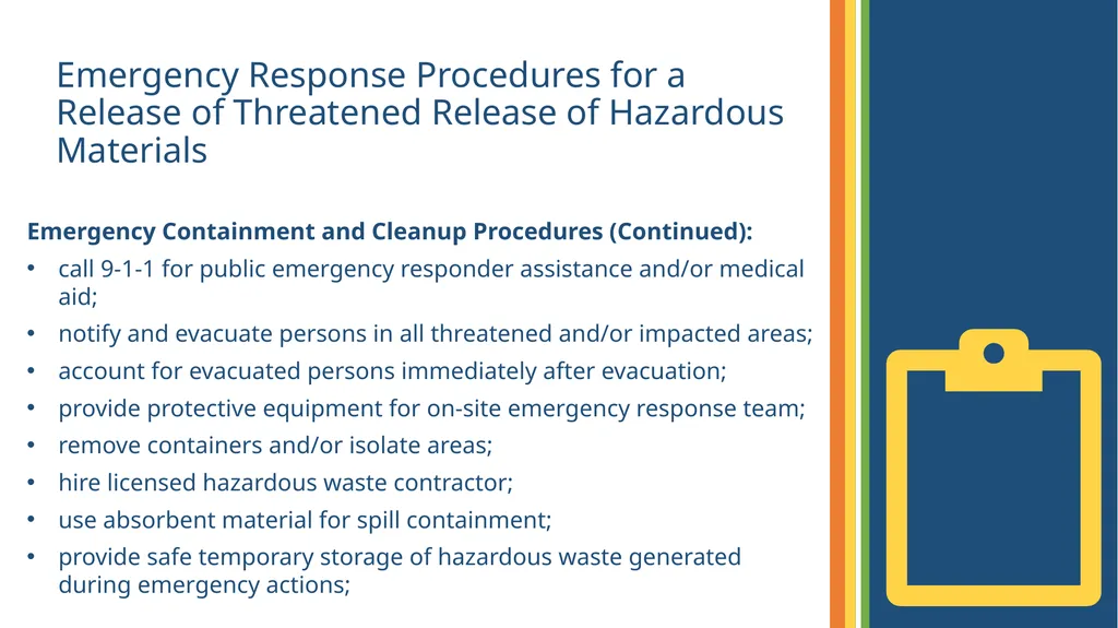 Hazardous Materials Business Plan Training Program - slide 68 of 73