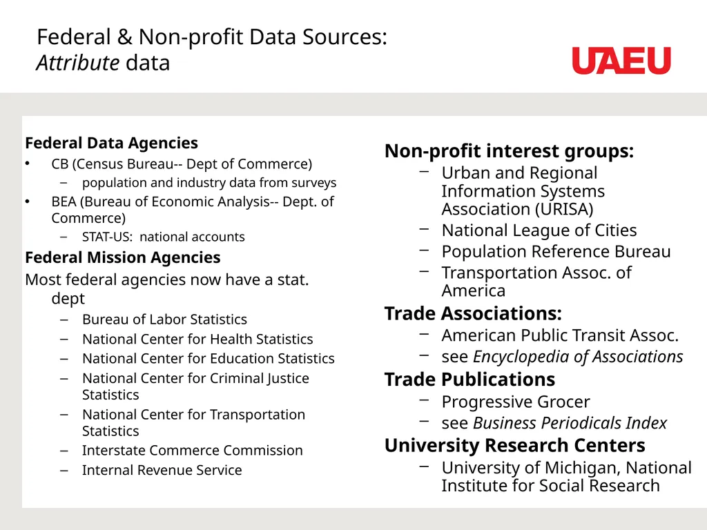 Data Sources and Conversion Feeding the GIS Dr. - slide 13 of 35