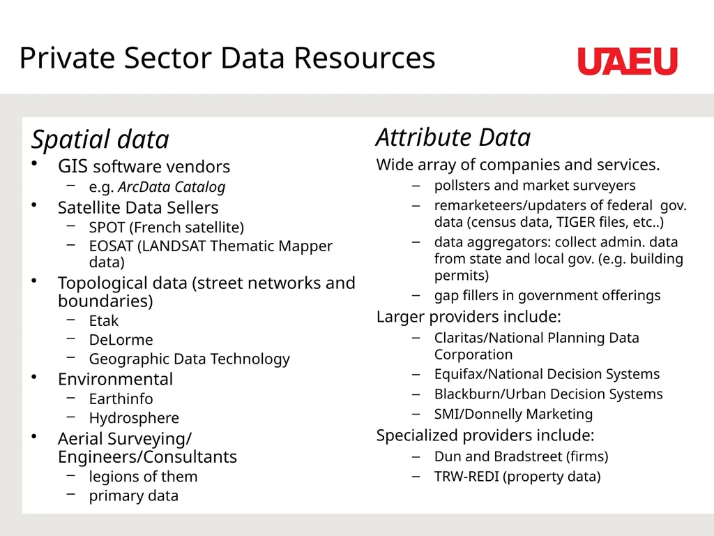 Data Sources and Conversion Feeding the GIS Dr. - slide 14 of 35