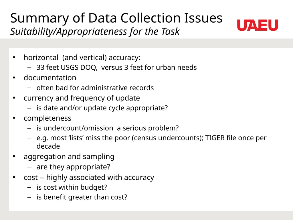Data Sources and Conversion Feeding the GIS Dr. - slide 35 of 35