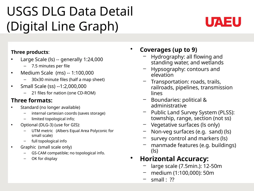 Data Sources and Conversion Feeding the GIS Dr. - slide 19 of 35
