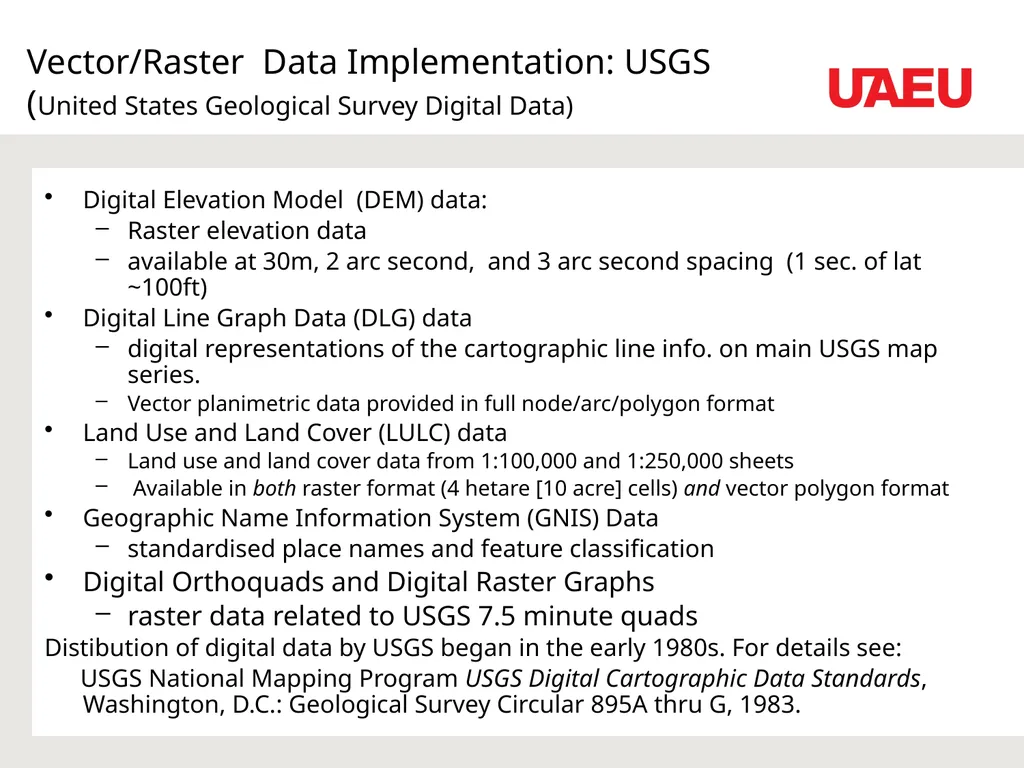 Data Sources and Conversion Feeding the GIS Dr. - slide 17 of 35