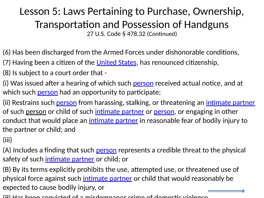 Nebraska State Patrol Concealed Handgun Permit - slide 138 of 173