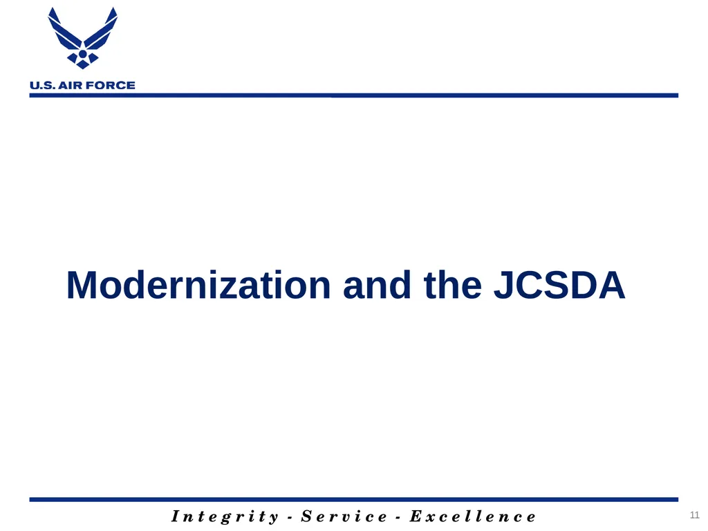 1 U.S. Air Force Global Weather Modeling: Status - slide 11 of 14