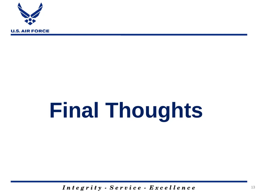 1 U.S. Air Force Global Weather Modeling: Status - slide 13 of 14